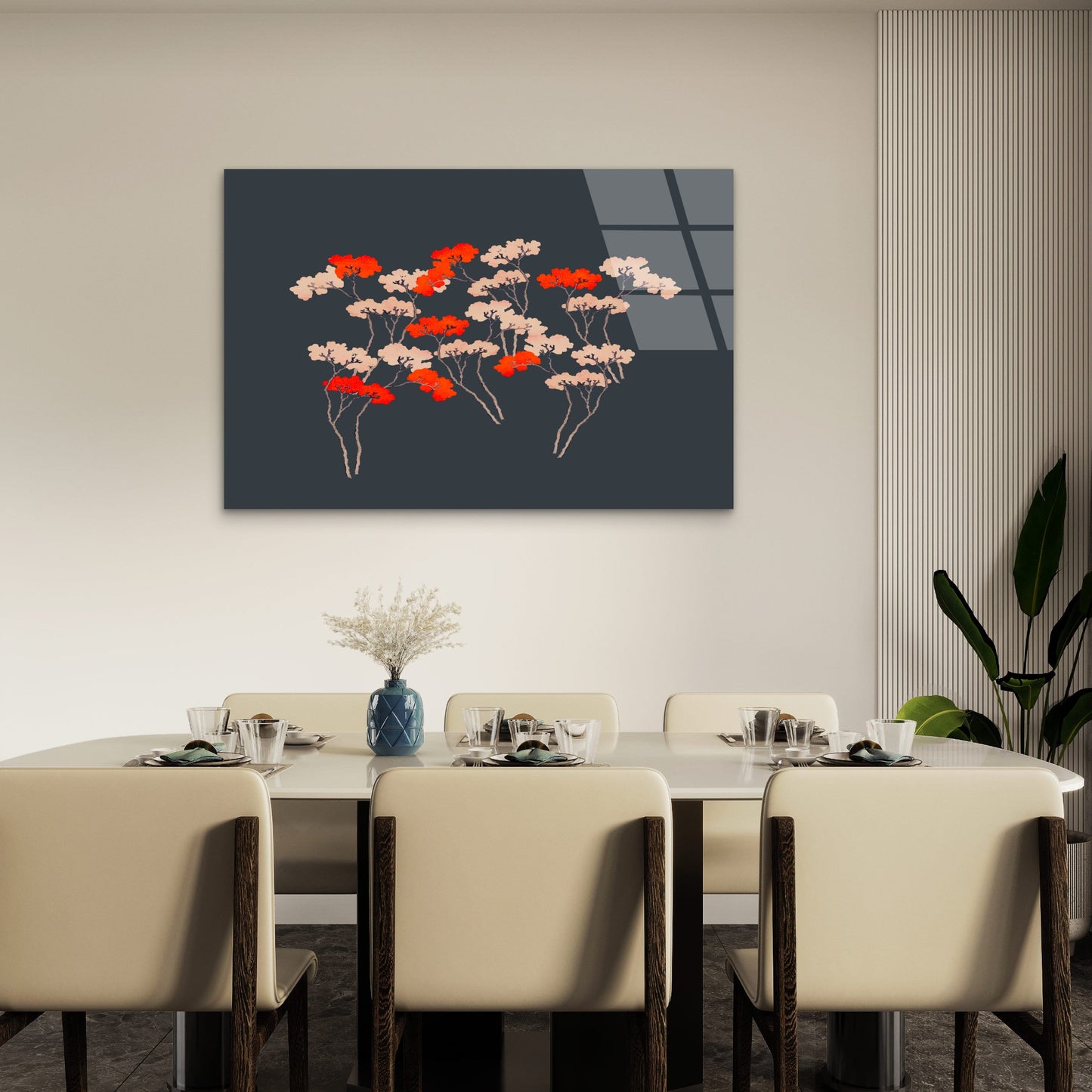 Japanese Maple Bonsai Trees Glass Printing Wall Art Australian Made Quality