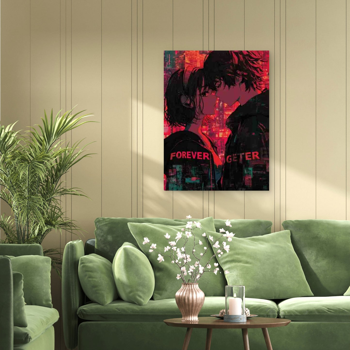 Forever Together Play Reverse 40x60cm Metal Print Ready to Hang