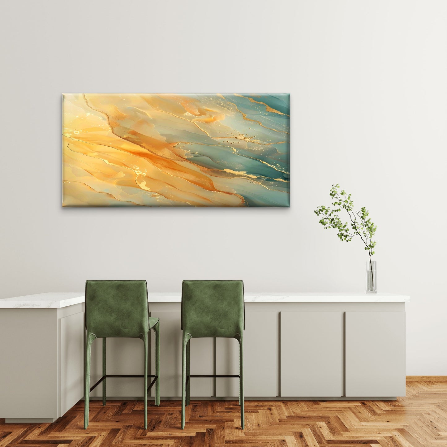 Abstract Beachside Ripple Art Wall Art Canvas Office Home Room Framed 120x60cm