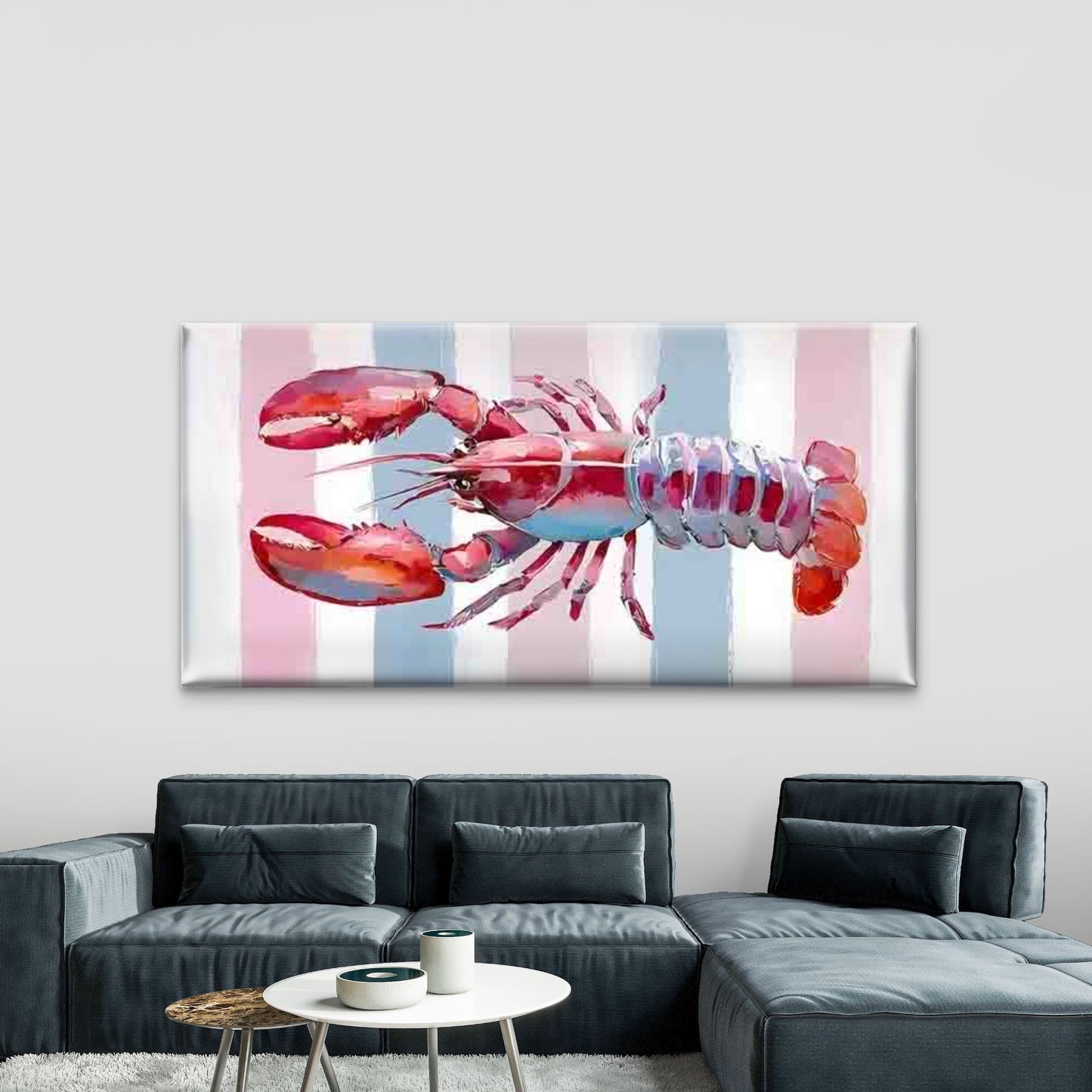 Colorful Lobster Art Wall Art Canvas Office Home Room Framed 120x60cm