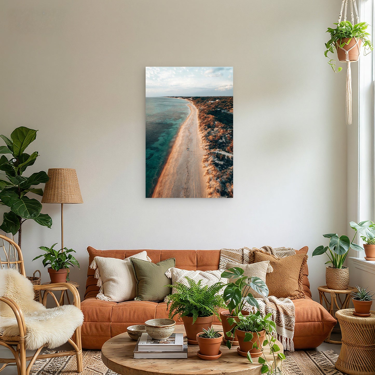 Margaret River Coastal Aerial Dune Australia 40x60cm Metal Print Ready to Hang