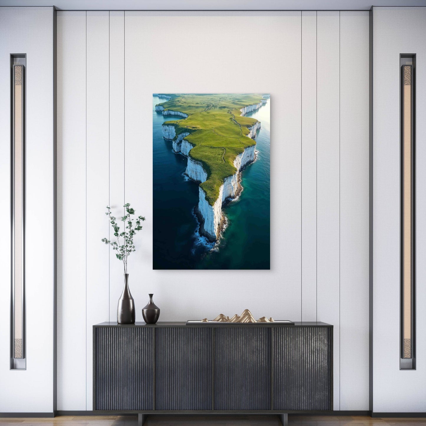 Nature Aerial View 40x60cm Metal Print Ready to Hang