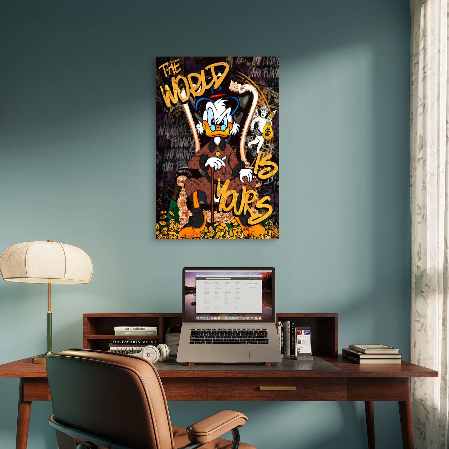 Billionaire Bird Elite Graffiti 40x60cm Metal Print Ready to Hang