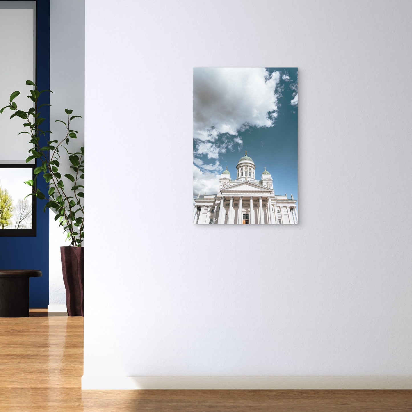 Finland Helsinki Cathedral White Architecture 40x60cm Metal Print Ready to Hang