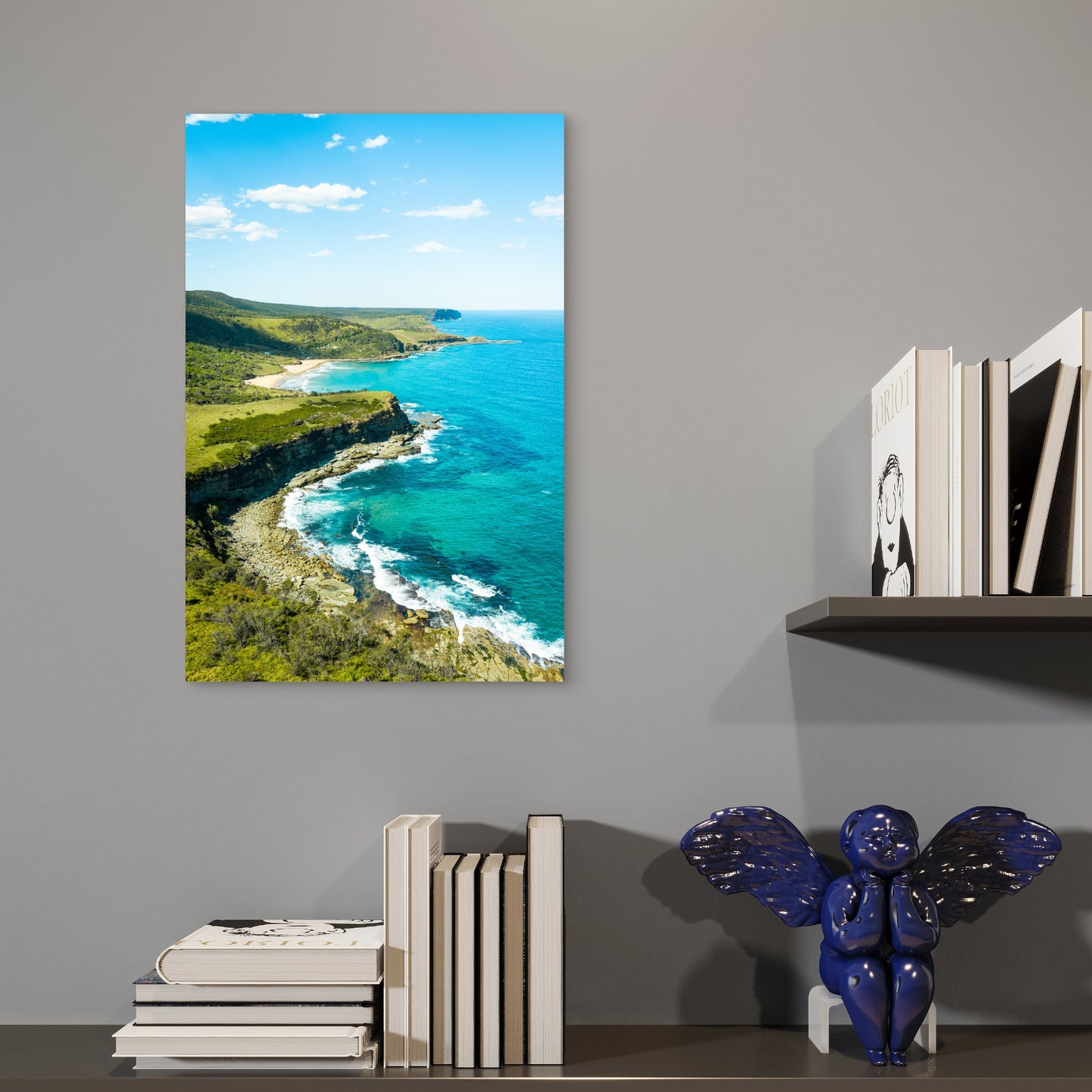 Royal National Park Coastal Coastline Cliffs 40x60cm Metal Print Ready to Hang