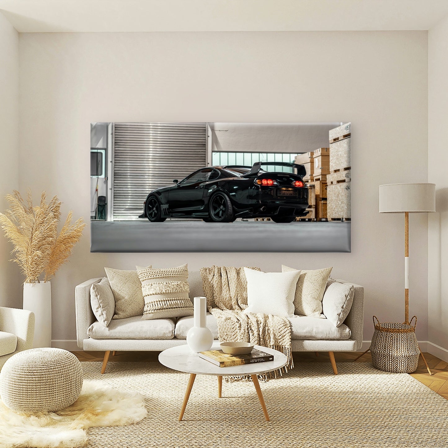 Moody Stanced Supra Vibes Wall Art Canvas Office Home Room Framed 120x60cm