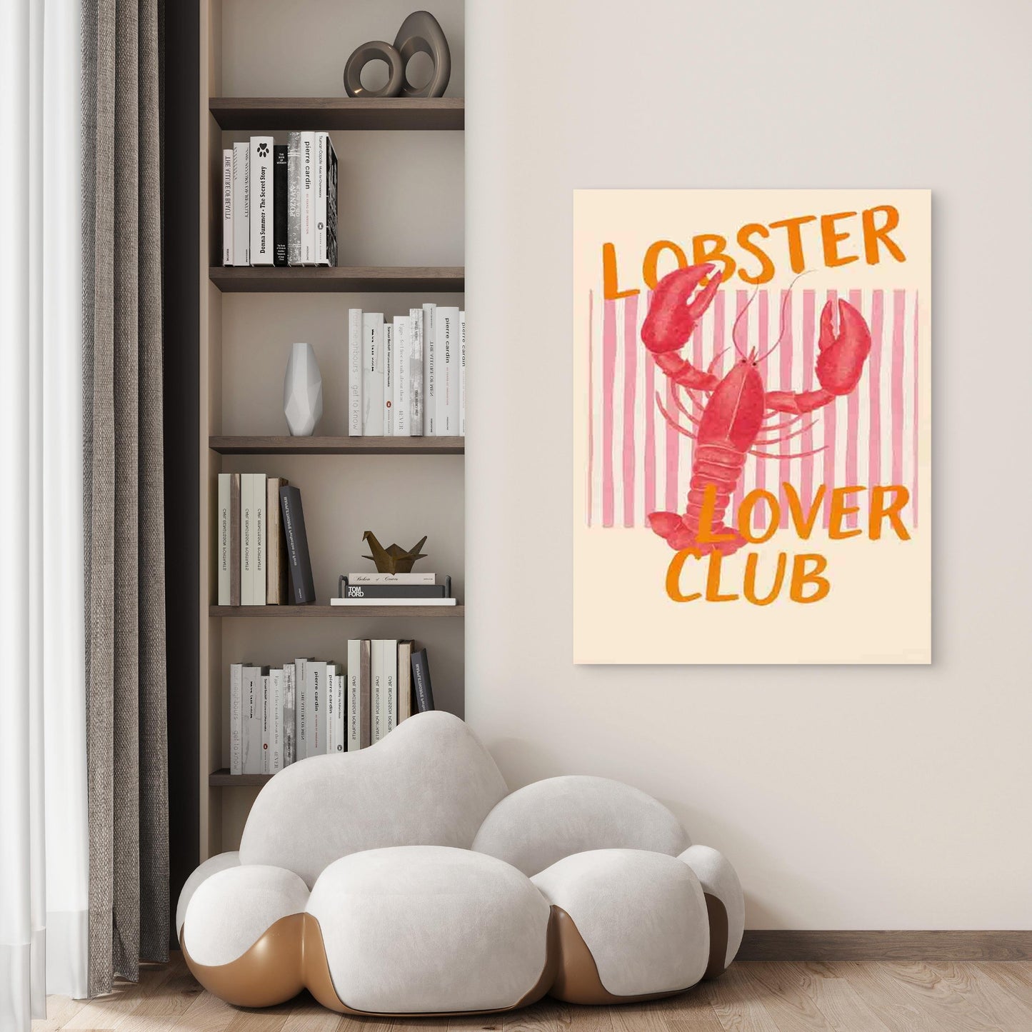 Featuring a Lobster Theme 40x60cm Metal Print Ready to Hang