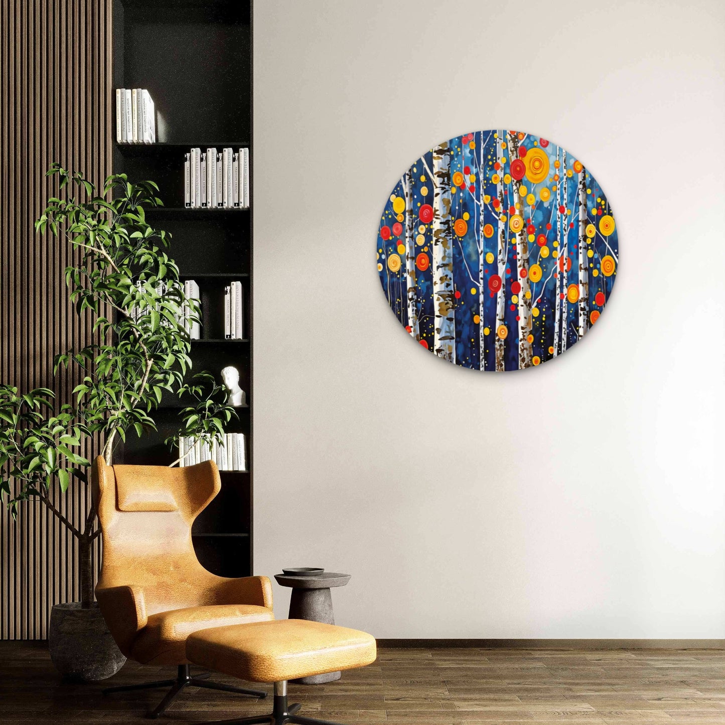 Vibrant Blooming Flower Forest Acrylic Glass Rounded Print Tempered Glass Wall Art 100% Made in Australia Ready to Hang