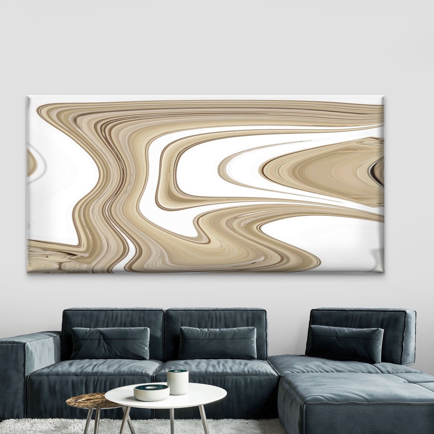 Abstract Marble Background Wall Art Canvas Office Home Room Framed 120x60cm