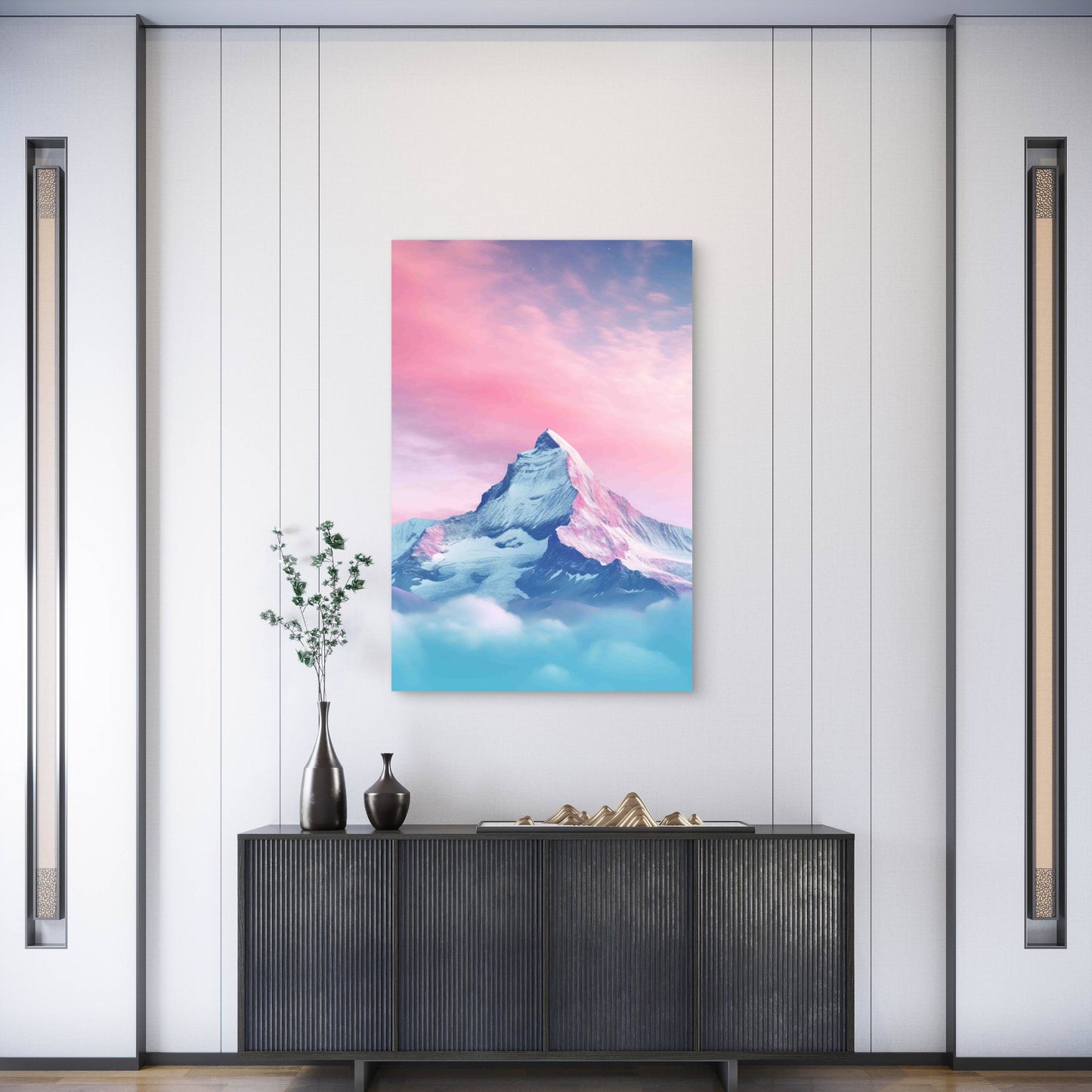 Natural Mountain Formation 40x60cm Metal Print Ready to Hang