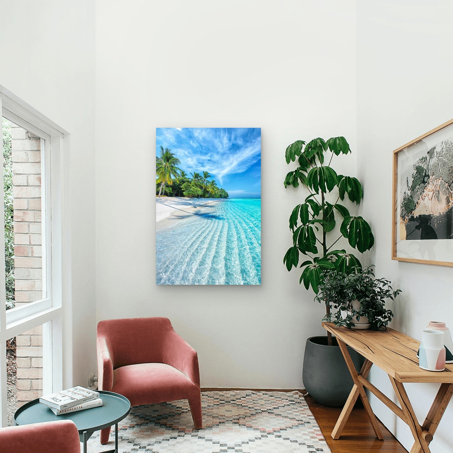 Sun Kissed Beach Escape 40x60cm Metal Print Ready to Hang