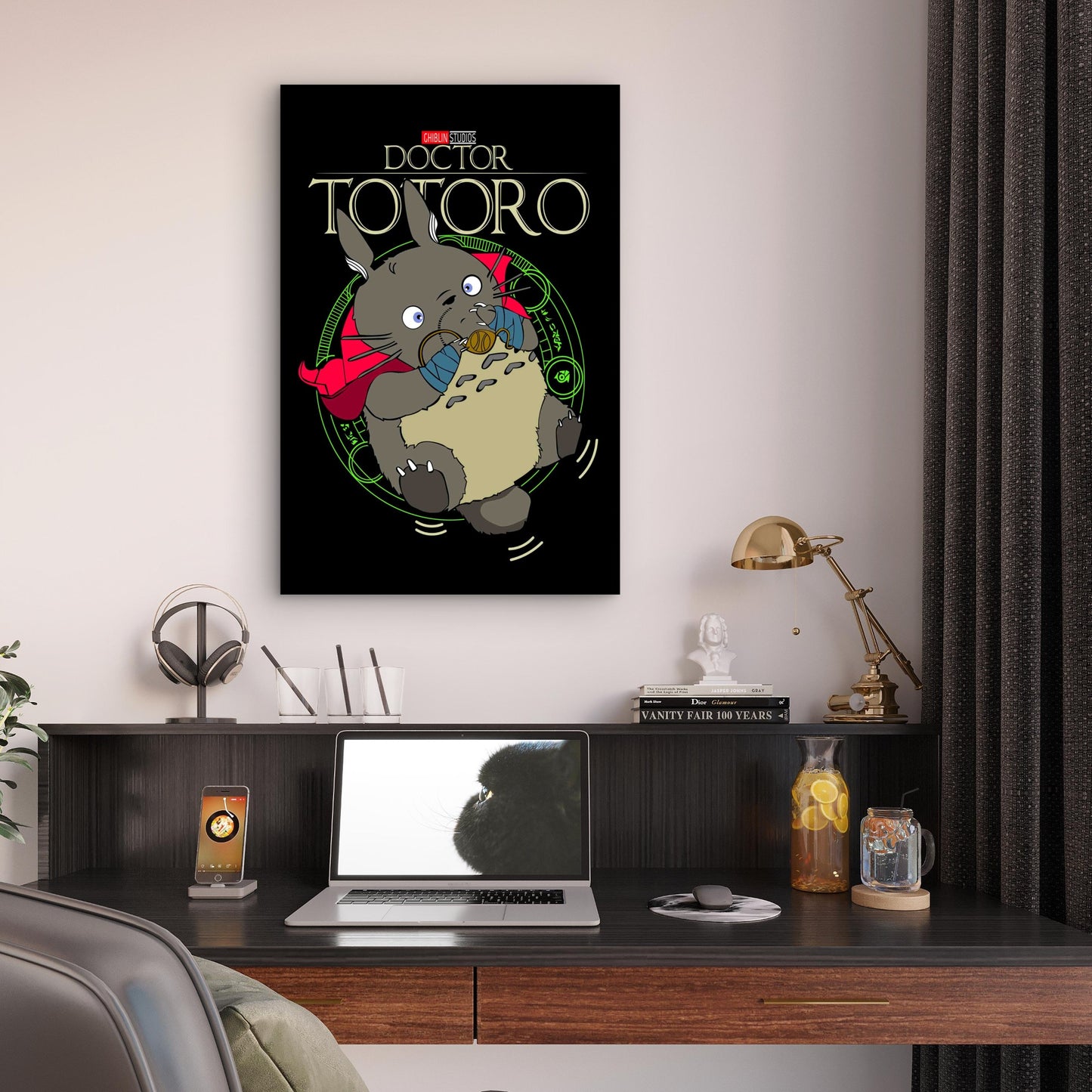 Mystical Creature Sorcerer Portal 40x60cm Metal Print Ready to Hang