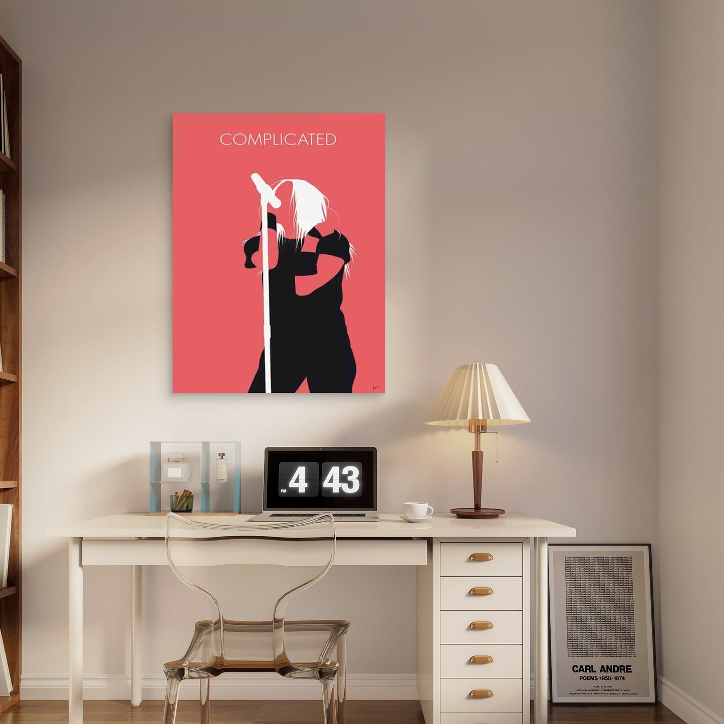 Complicated Silhouette 40x60cm Metal Print Ready to Hang