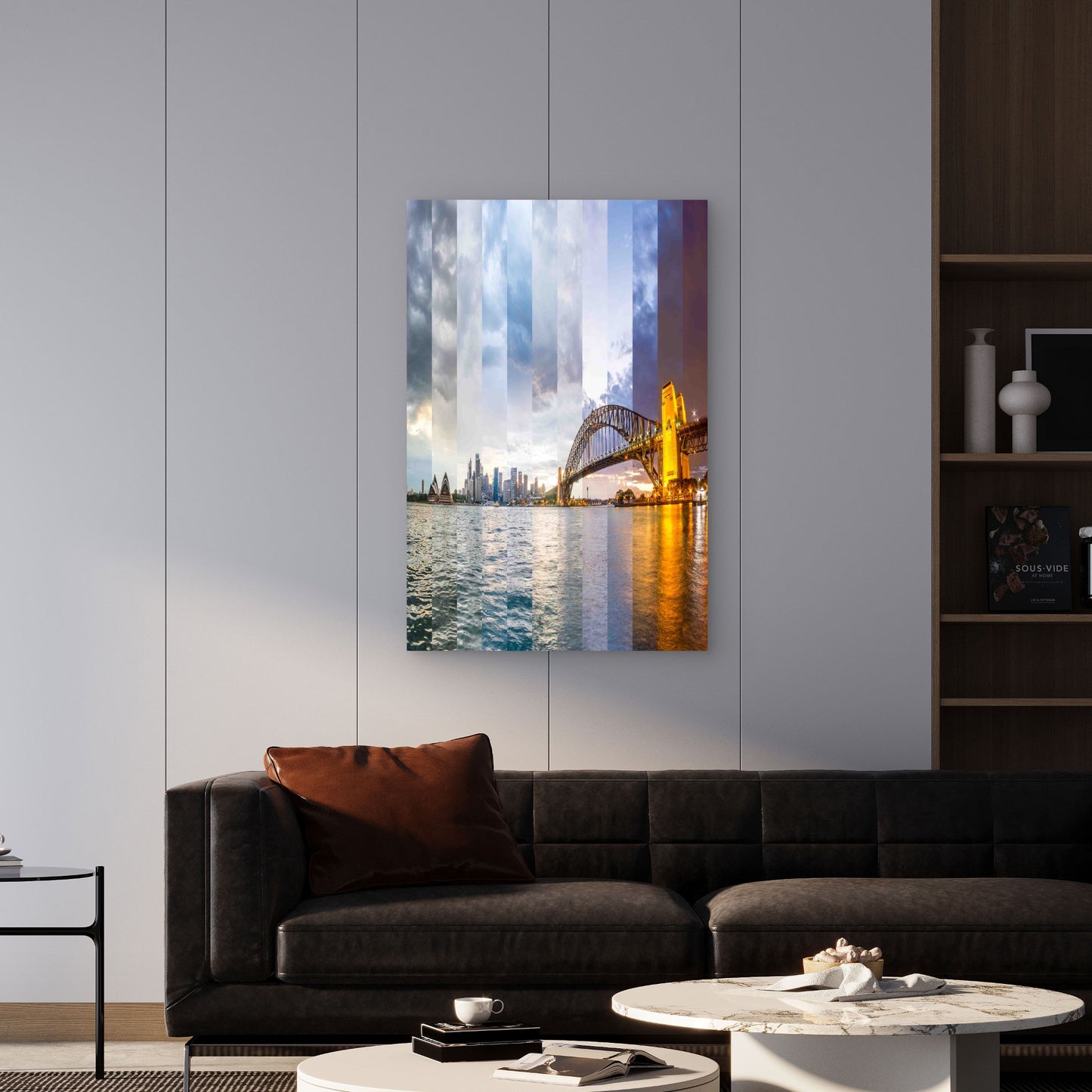 From Dawn To Dusk In Sydney 40x60cm Metal Print Ready to Hang