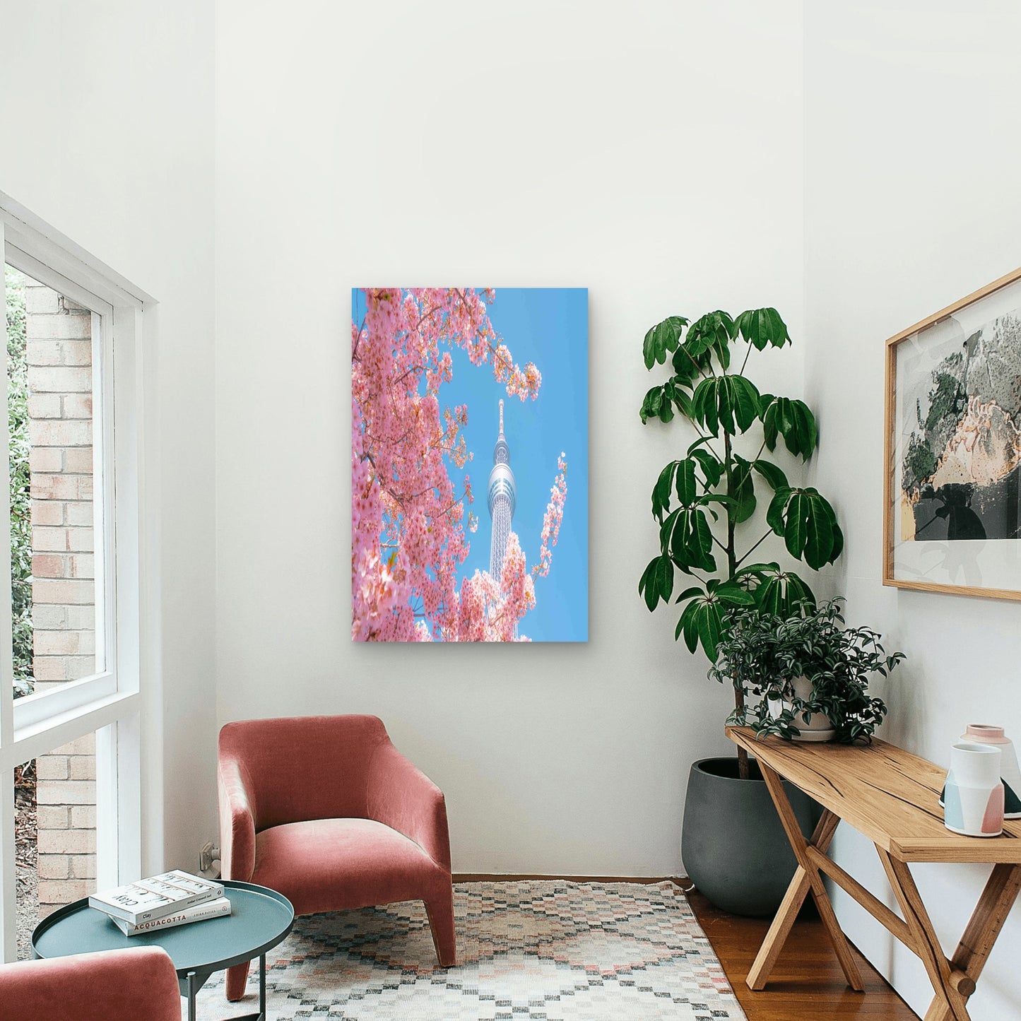 Spring Splendor At Tokyo Skytree 40x60cm Metal Print Ready to Hang