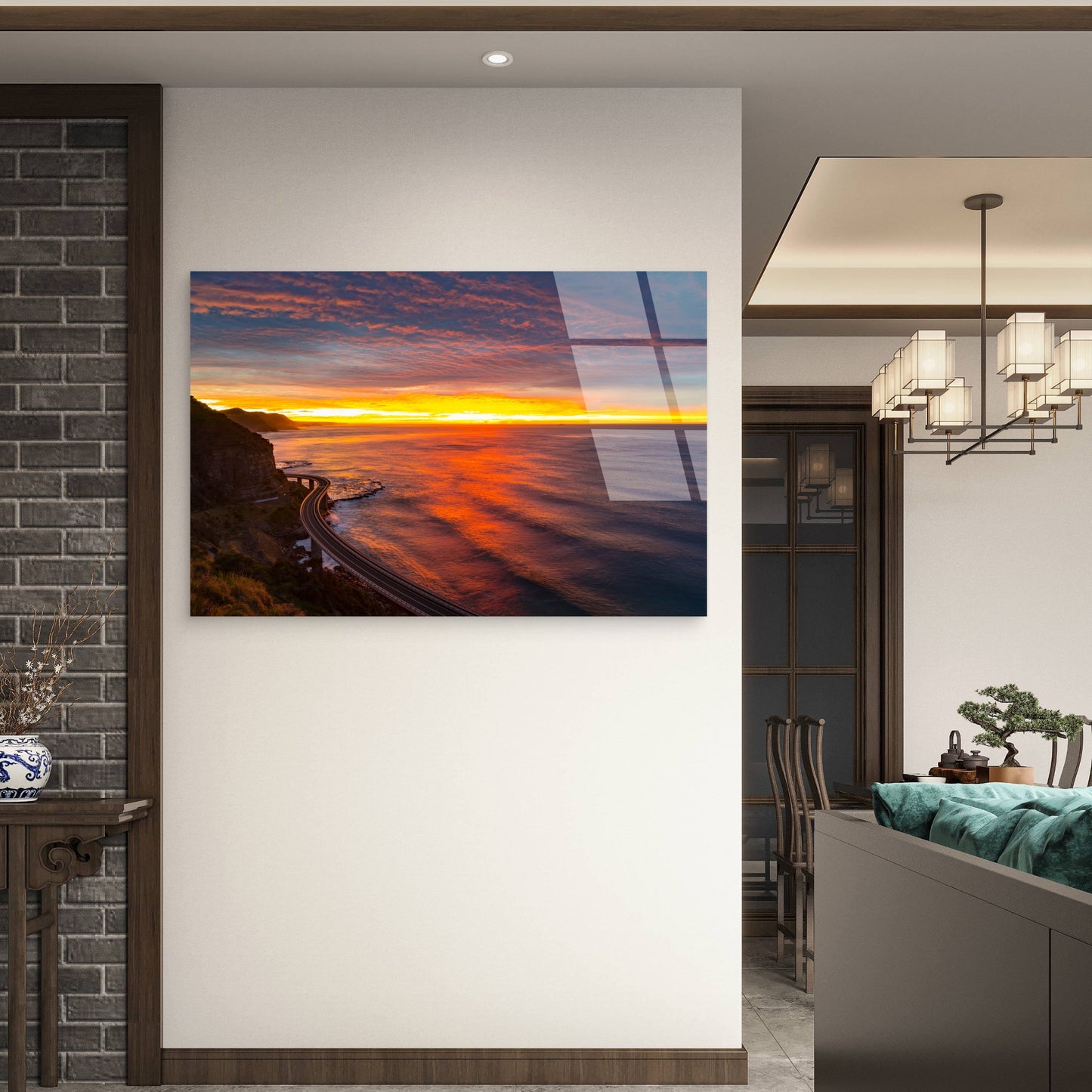 Rimini Beach Italy Sunset Adriatic Sea Acrylic Glass Printing Wall Art Australian Made Quality