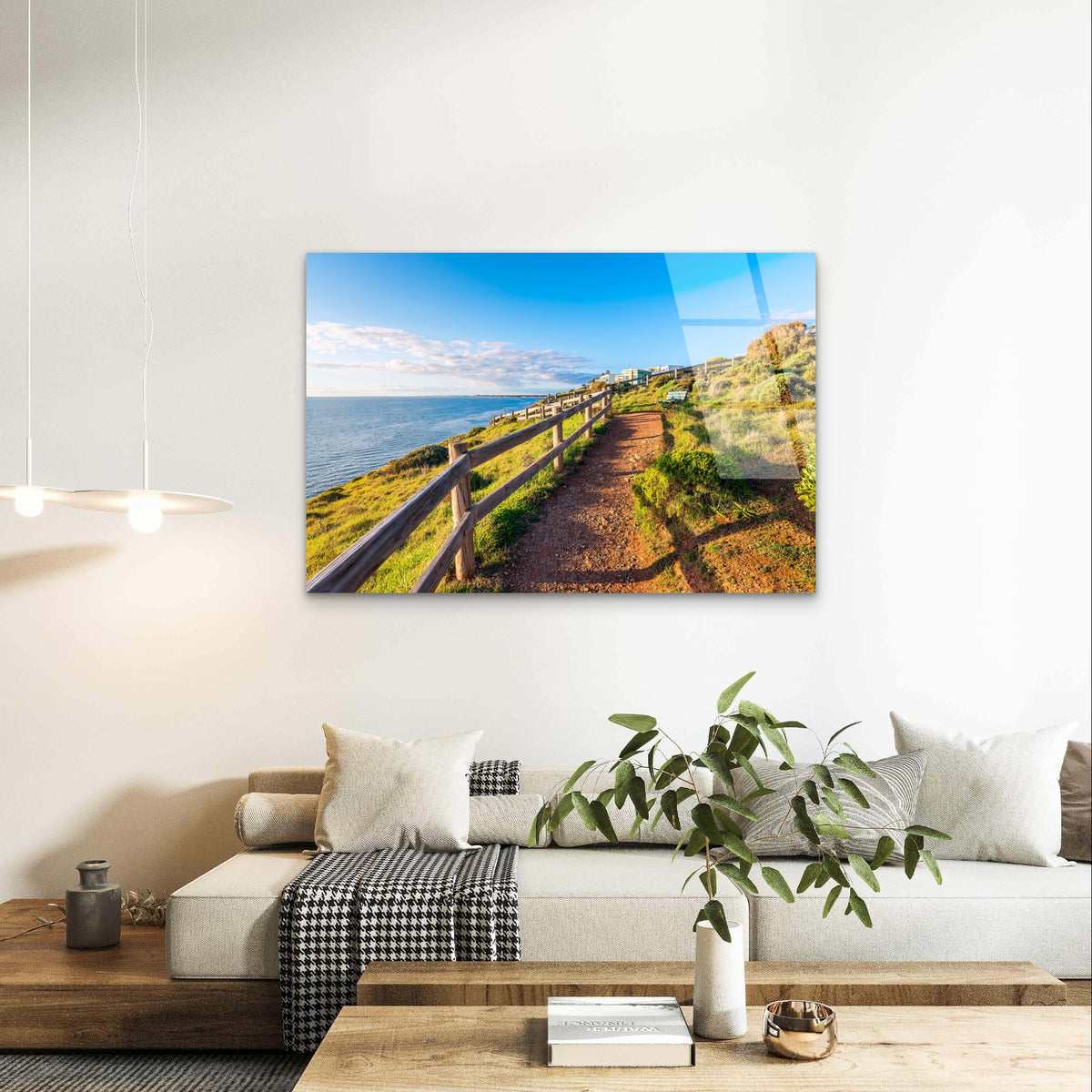 Hallett Cove Beach South Aus Coastal Acrylic Glass Printing Wall Art Australian Made Quality