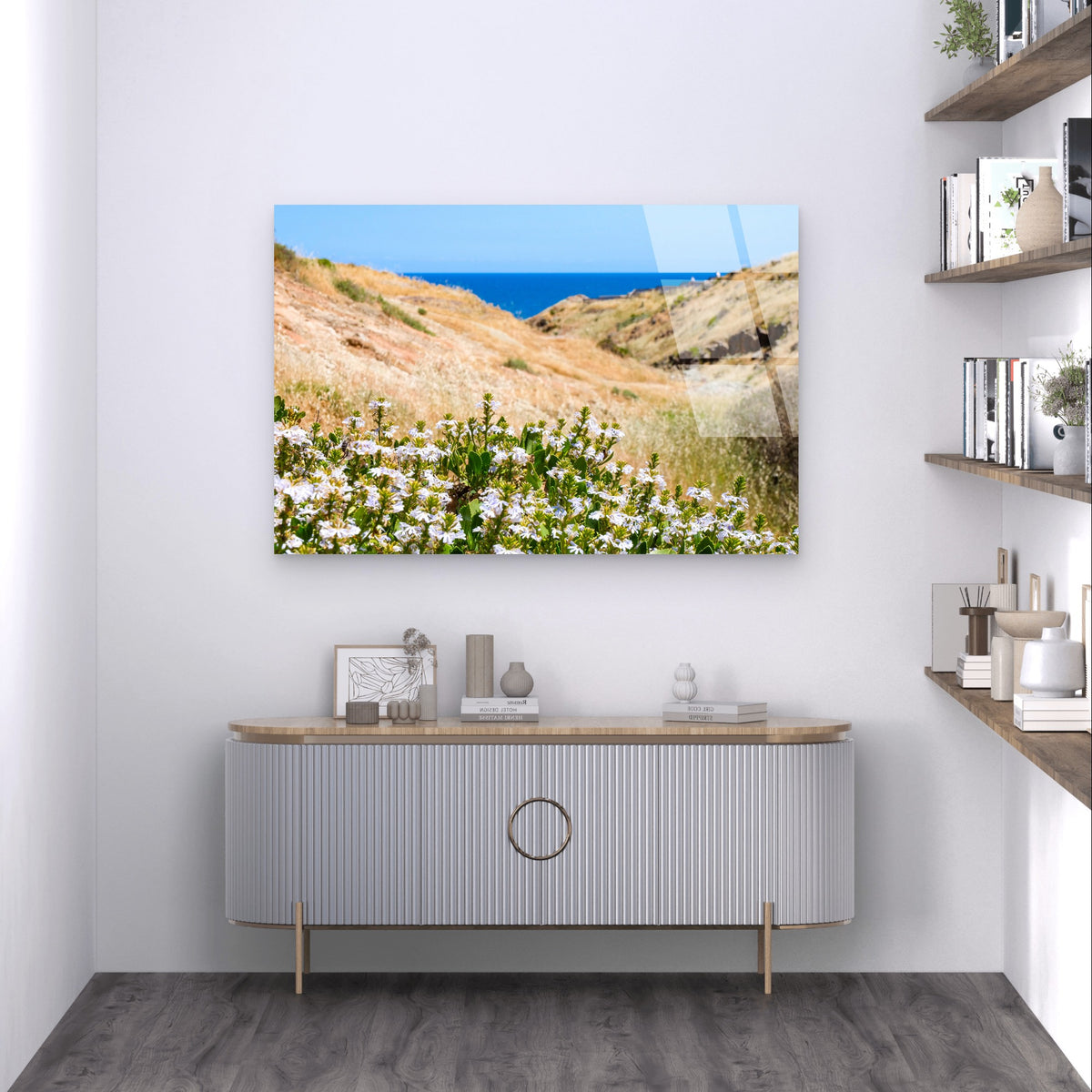 Hallett Cove Conservation Park Flowers Glass Printing Wall Art Australian Made Quality