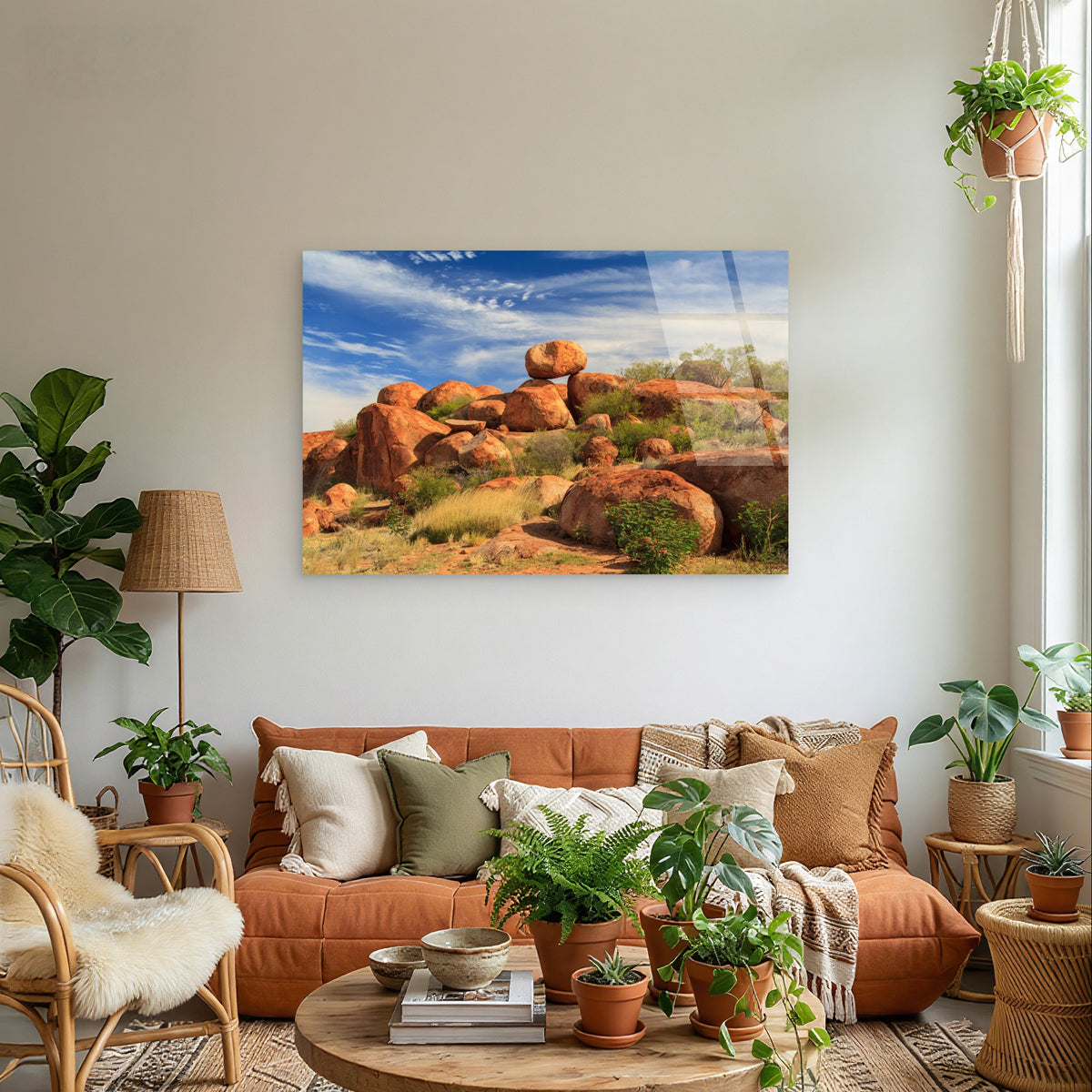 Outback Northern Territory Red Rocks Acrylic Glass Printing Wall Art Australian Made Quality