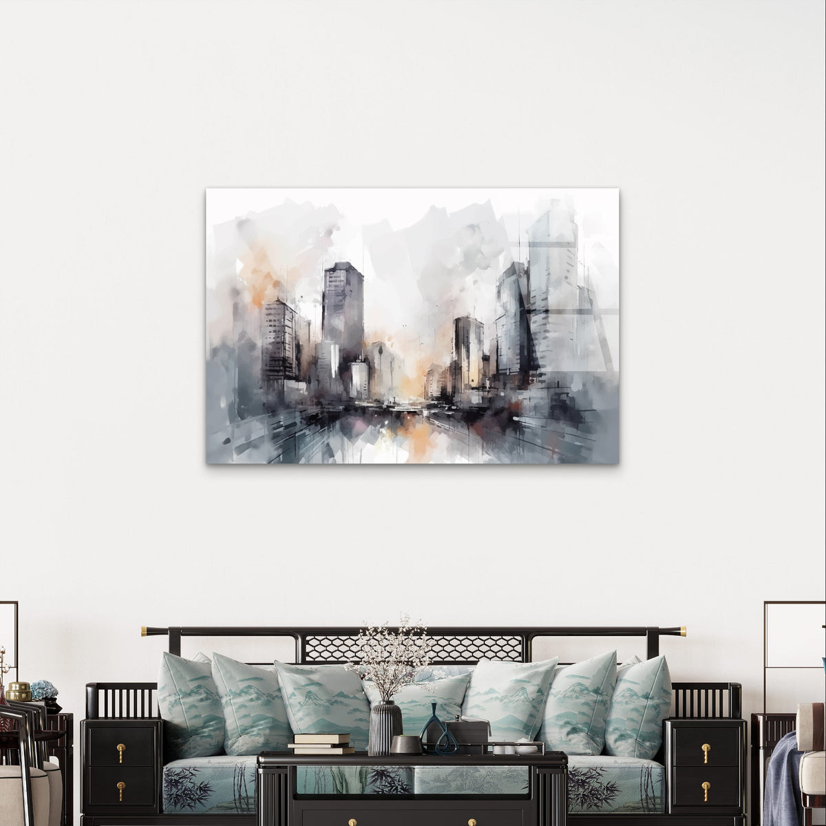 Urban City Skyline Skyscraper Decor Acrylic Glass Printing Wall Art Australian Made Quality
