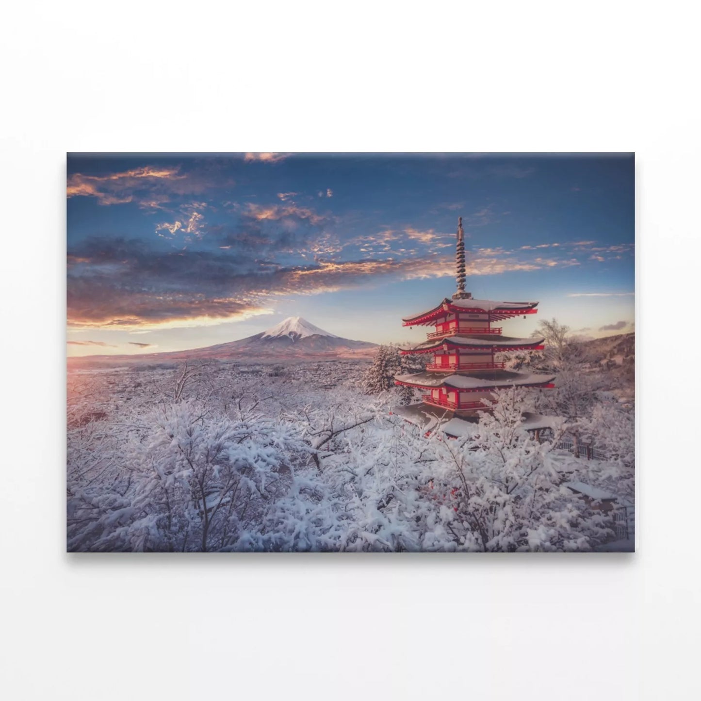Mountain Fuji And Chureito Pagoda Wall Art Decor 100% Australian Made - Bella Home Decor