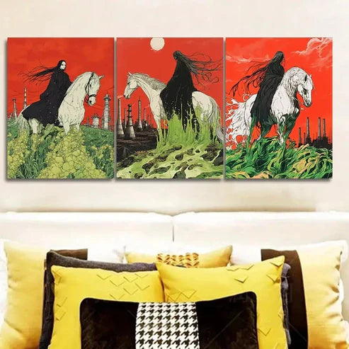 3pcs Lady Liberty, Luxurious Wall Art Canvas Unframed - High Quality Print 100% Australian Made Wall Canvas