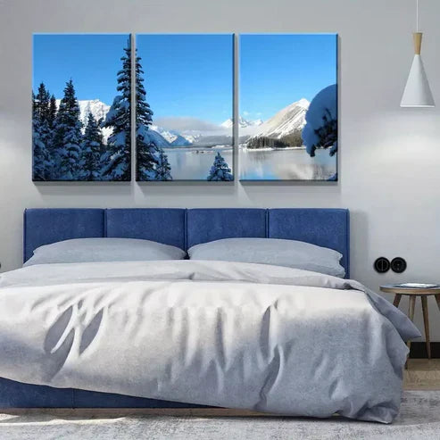 3pcs Winter Landscape Wall Art Canvas Unframed - High Quality Print 100% Australian Made Wall Canvas