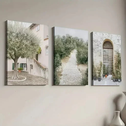 3pcs Art Deco Classic Modern Art Set Canvas Unframed - High Quality Print 100% Australian Made Wall Canvas - Bella Home Decor