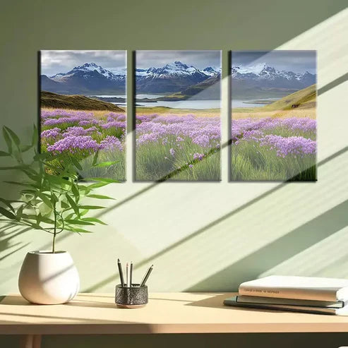 3pcs Mountains And Rivers Wall Art Canvas Unframed - High Quality Print 100% Australian Made Wall Canvas