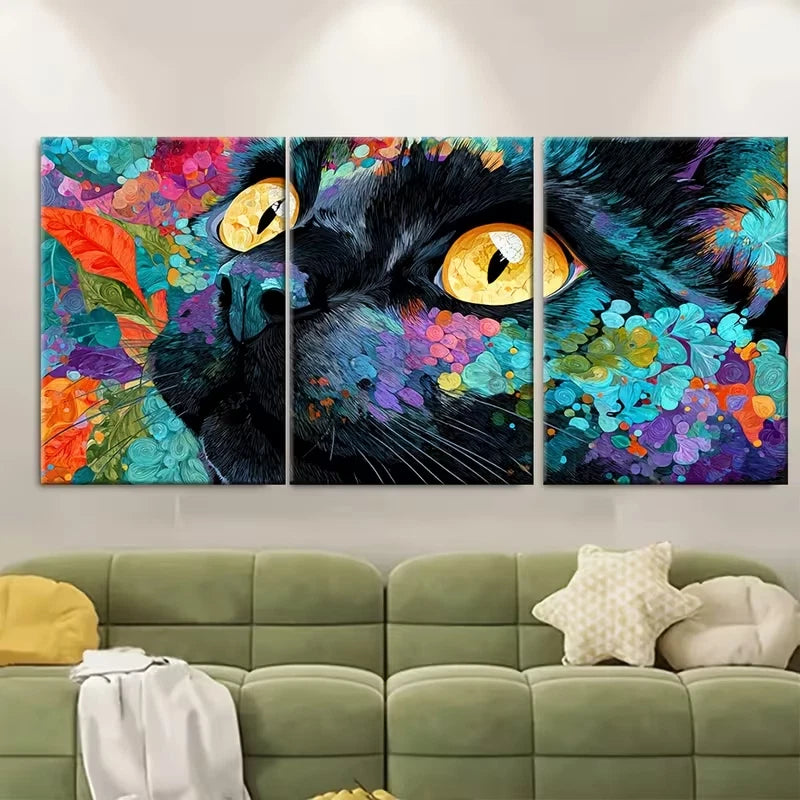 3pcs Aerial Beach View with Umbrellas Metal Print Ready to Hang Art
