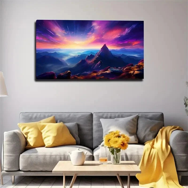 Realistic Light And Shadow Sky Wall Art Canvas Office Home Room Framed 120x60cm