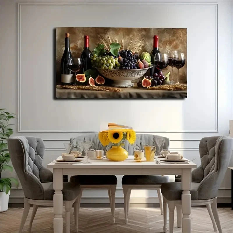 Three Bottles Of Red Wine Wall Art Canvas Office Home Room Framed 120x60cm