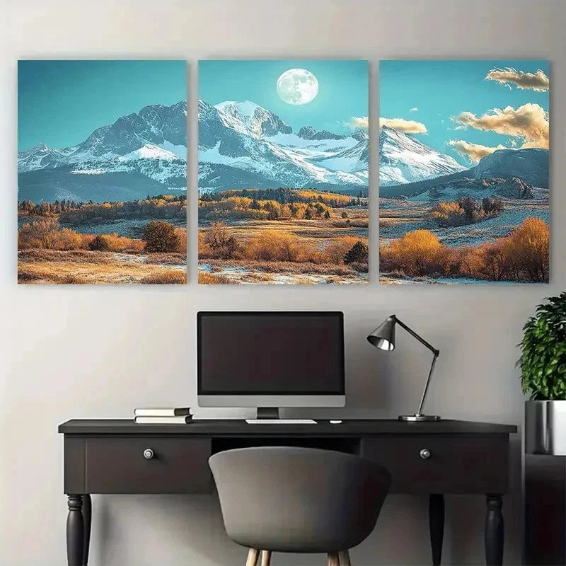 3pcs American Travel Art USA Travel Perfect Wall Art Set Canvas Framed 50x70cm - High Quality Print 100% Australian Made Wall Canvas Ready to Hang - Bella Home Decor