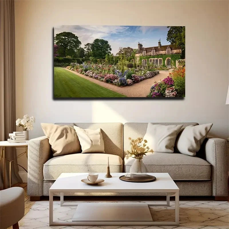 Full Of Flowers Noble Wall Art Canvas Office Home Room Framed 120x60cm