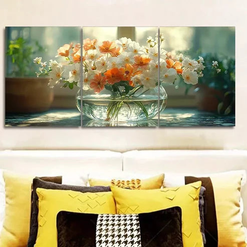 3pcs Deco Modern Contemporary Wrapped Canvas Wall Art Set Canvas Unframed - High Quality Print 100% Australian Made Wall Canvas - Bella Home Decor