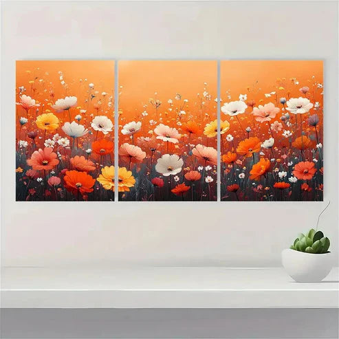 3pcs Abstract Floral Botanical Décor Perfect Wall Art Canvas Unframed - High Quality Print 100% Australian Made Wall Canvas - Bella Home Decor