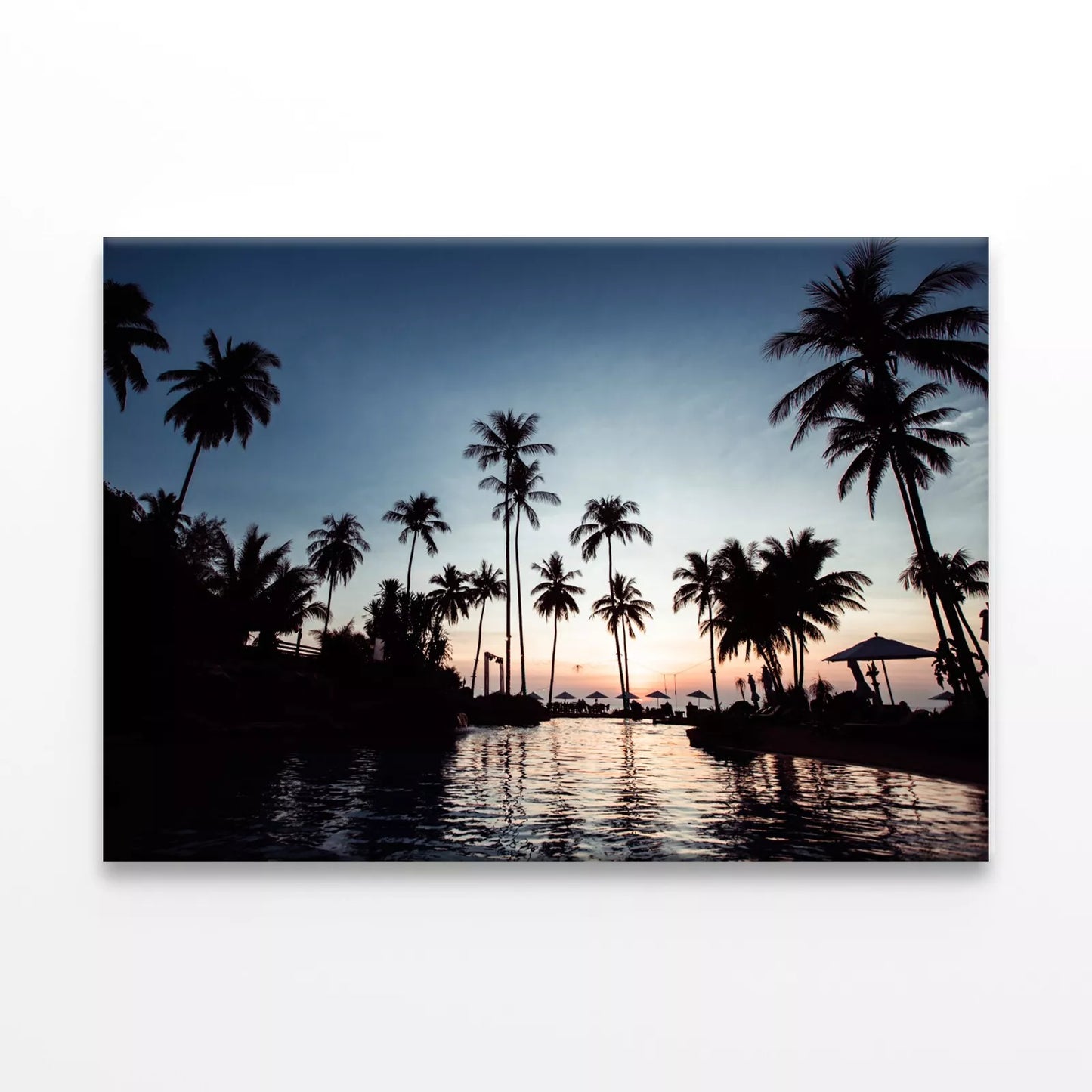 Twilight At A Tropical Beach Wall Art Decor 100% Australian Made - Bella Home Decor