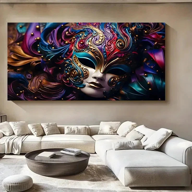 Vibrant Colorful Swirl Design Wall Art Canvas Office Home Room Framed 120x60cm
