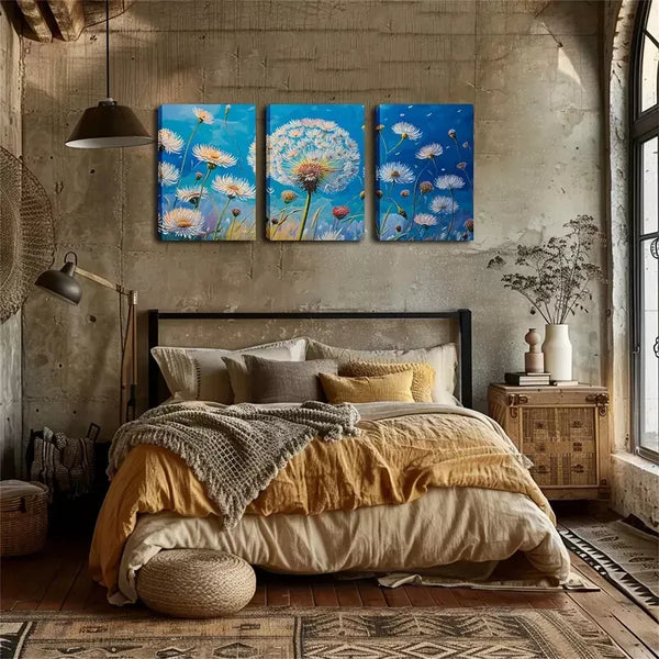 3pcs The Lake In The Night, The Moon Wall Art Set Canvas Framed 60x90cm - High Quality Print 100% Australian Made Wall Canvas Ready to Hang - Bella Home Decor