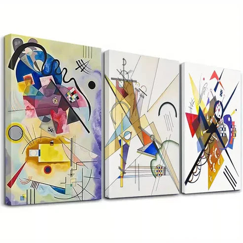3pcs Abstract Modern Art Wall Art Canvas Unframed - High Quality Print 100% Australian Made Wall Canvas - Bella Home Decor