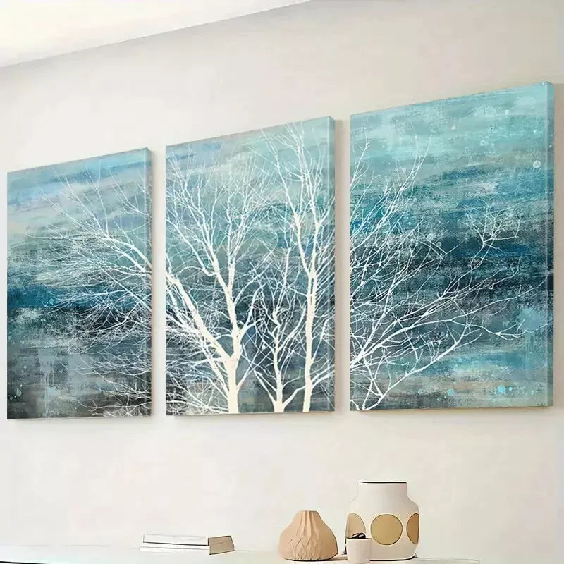 3pcs Tree of Life Canvas Framed 40x60cm - High Quality Print 100% Australian Made Wall Canvas Ready to Hang - Bella Home Decor