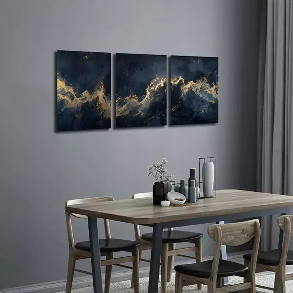 3pcs Nebula From The Universe Wall Art Set Canvas Framed 60x90cm - High Quality Print 100% Australian Made Wall Canvas Ready to Hang - Bella Home Decor