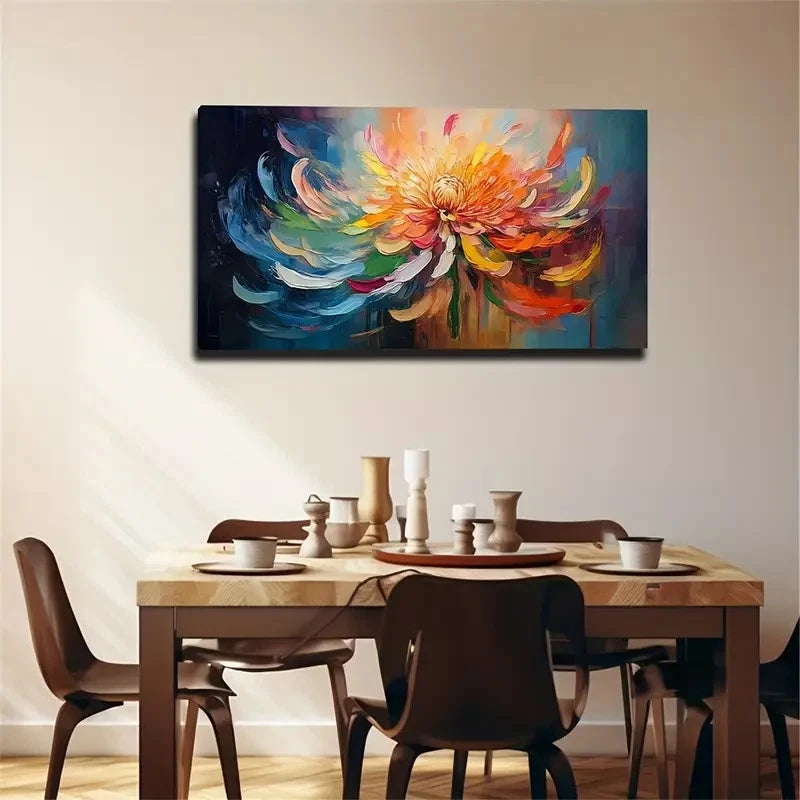 Fine Brushwork Blooming Wall Art Canvas Office Home Room Framed 120x60cm