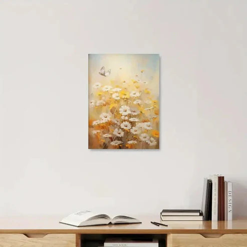 Traditional & Contemporary Vintage Wildflower 60x90cm Metal Print Ready to Hang