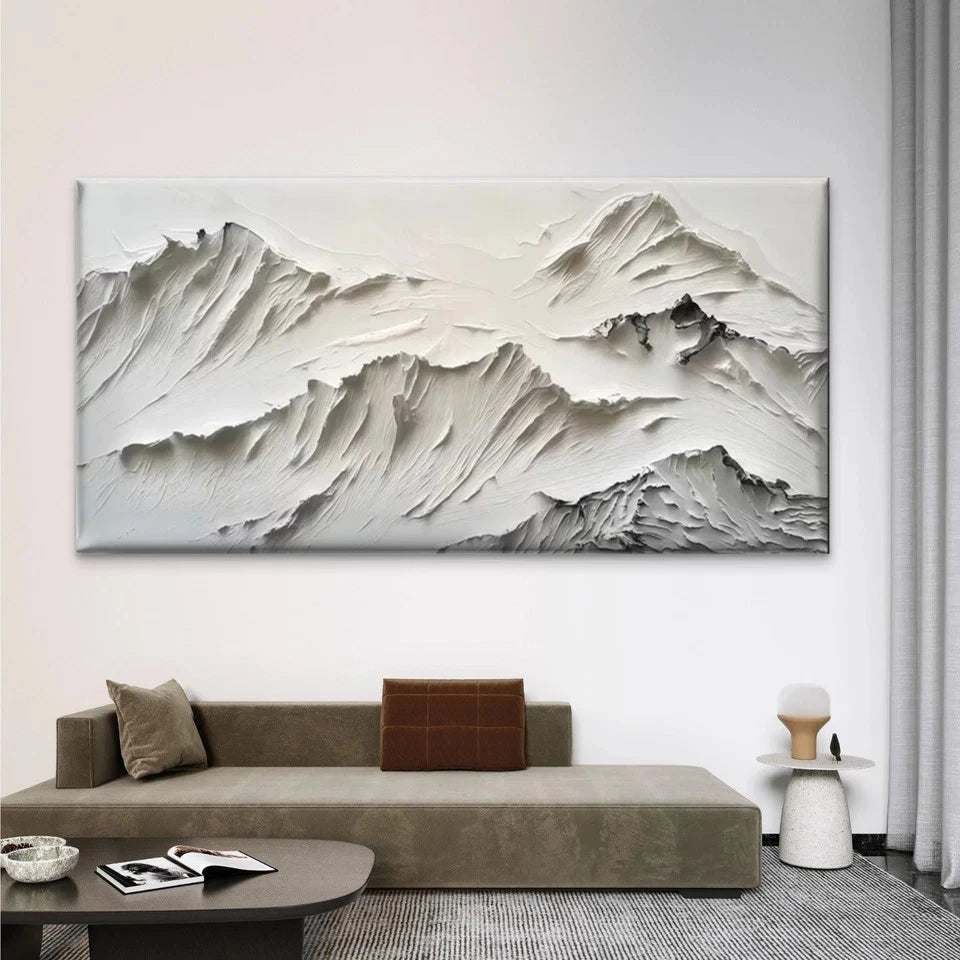 Abstract Mountain Landscape Wall Art Canvas Office Home Room Framed 120x60cm