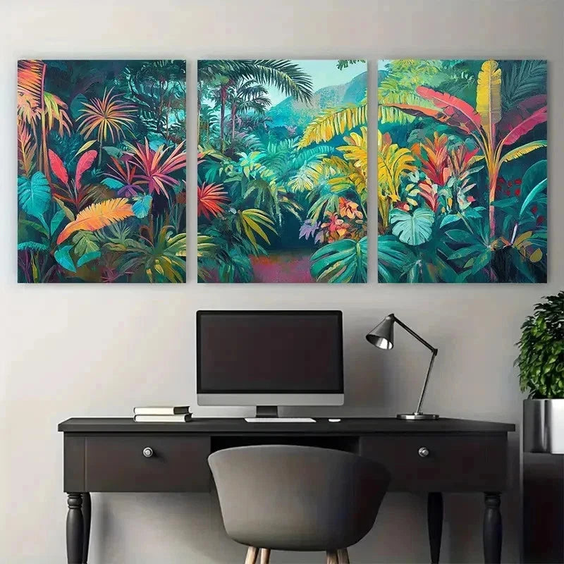 3pcs Rio de Janeiro Travel Décor Perfect Wall Art Set Canvas Framed 50x70cm - High Quality Print 100% Australian Made Wall Canvas Ready to Hang