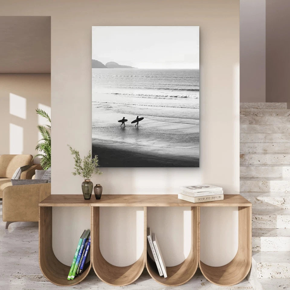 Beach Walkers 40x60cm Metal Print Ready to Hang