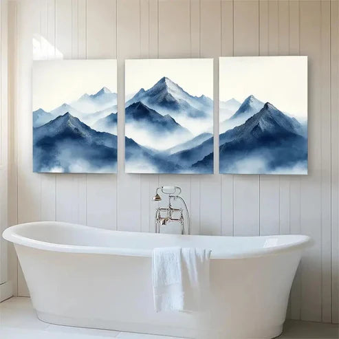 3pcs Mist Tranquil Landscape Majestic Perfect Wall Art Canvas Unframed – High Quality Print 100% Australian Made Wall Canvas