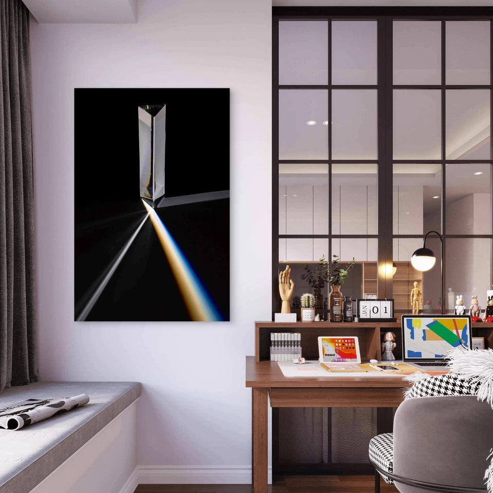 Prism Light Deflection 40x60cm Metal Print Ready to Hang