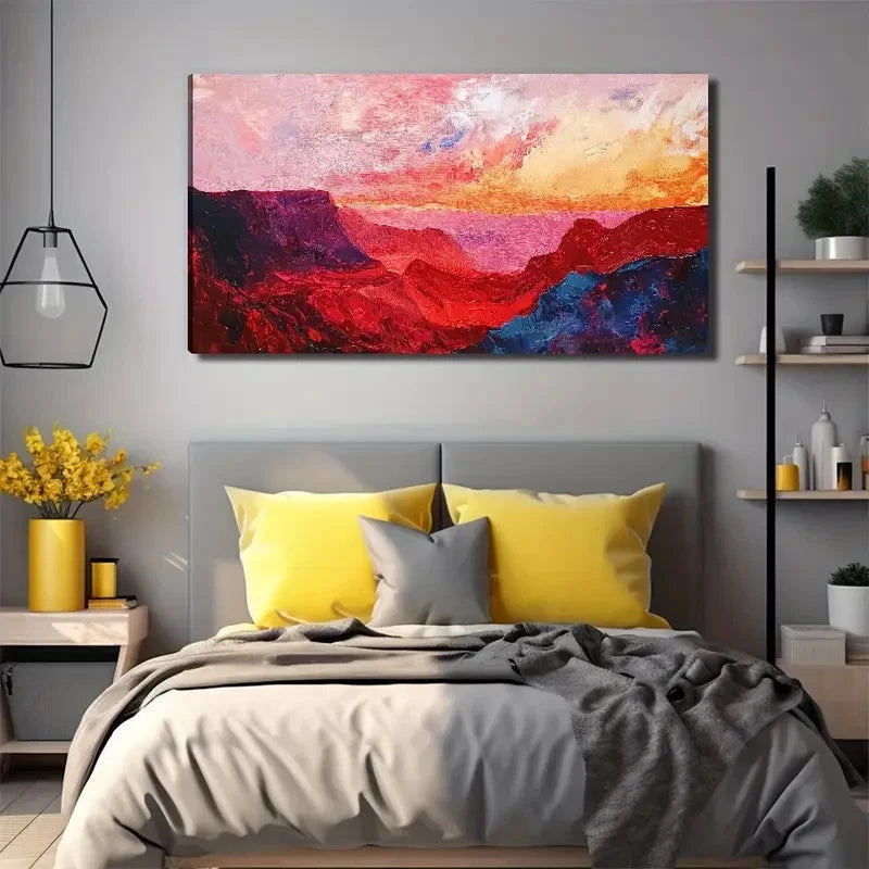 Large Abstract Desert Modern Wall Art Canvas Office Home Room Framed 120x60cm